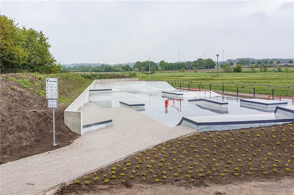 Stadt baut Skate-Anlage im Westuferpark: „Das wird keine Party-Location“ Skater-Park in Olfen