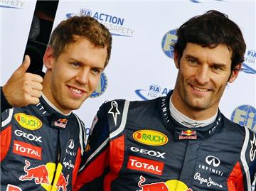 Bei Red Bull spielt Mark Webber (r) neben Sebastian Vettel nur die zweite Geige. Foto: Jens Büttner