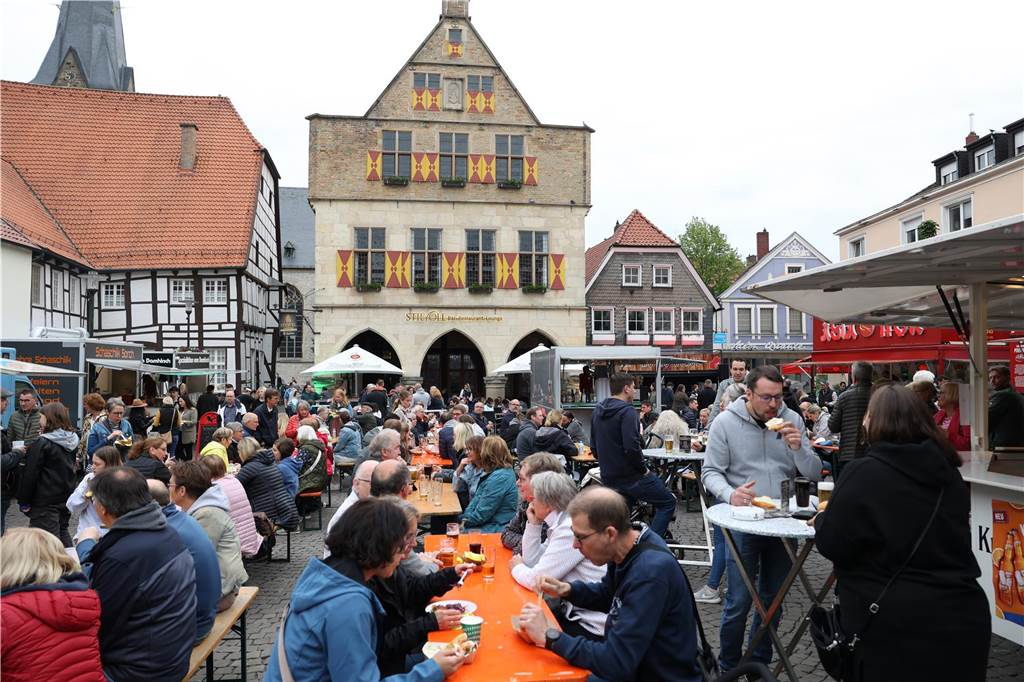 Beim Aufbau vom Streetfood Festival gab es eine Punktlandung.