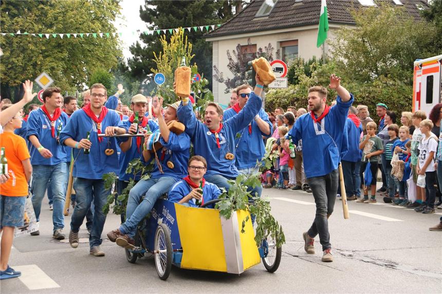 Beim Brezelumzug gab es wieder viel zu sehen.
