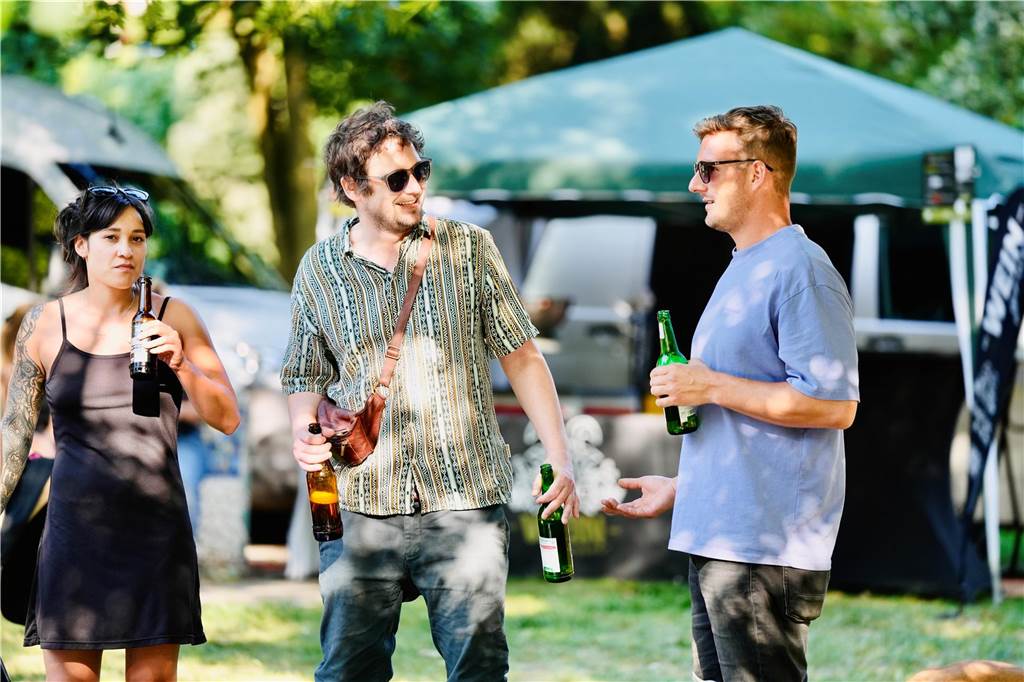 Beim DJ Picknick im Westpark hatten die Besucher bei strahlendem Sonnenschein viel Spaß.