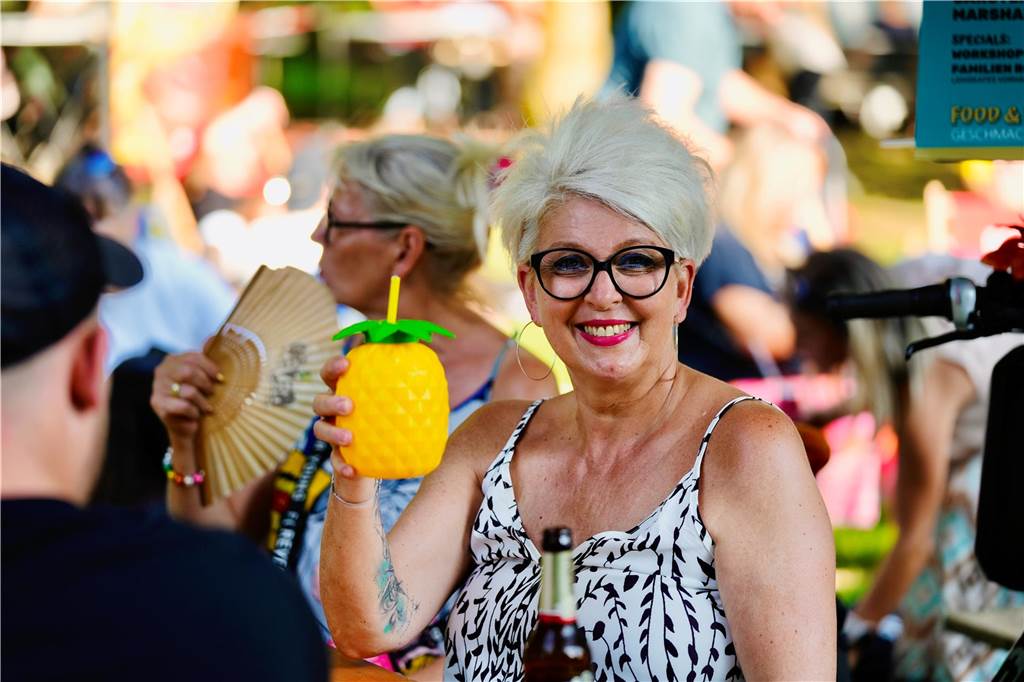 Beim DJ Picknick im Westpark hatten die Besucher bei strahlendem Sonnenschein viel Spaß.