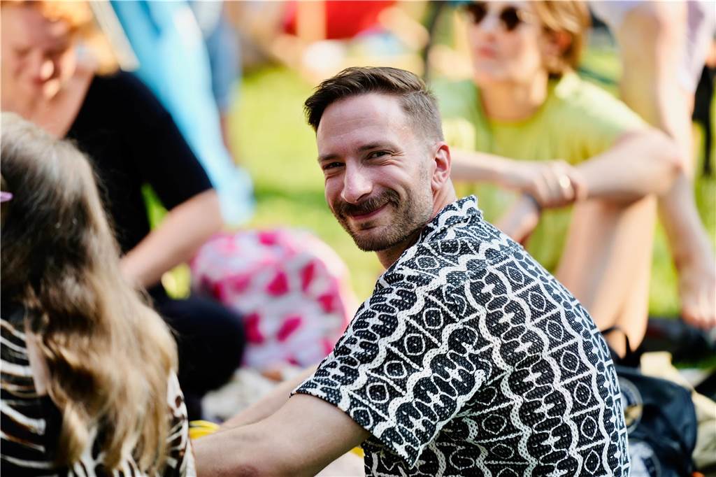 Beim DJ Picknick im Westpark hatten die Besucher bei strahlendem Sonnenschein viel Spaß.