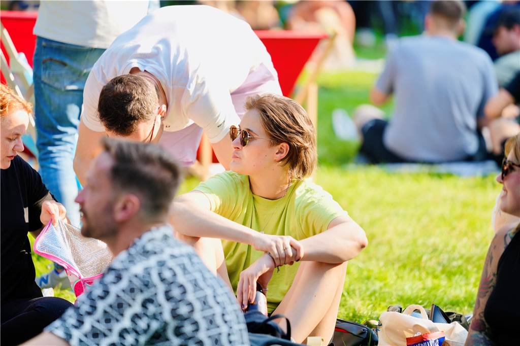 Beim DJ Picknick im Westpark hatten die Besucher bei strahlendem Sonnenschein viel Spaß.