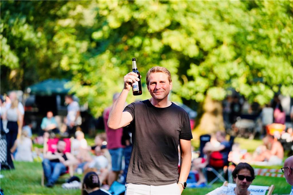 Beim DJ Picknick im Westpark hatten die Besucher bei strahlendem Sonnenschein viel Spaß.