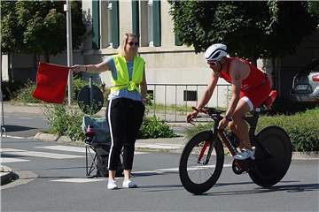 Beim Kamener Sparkassentriathlon kam es zu einer kuriosen Panne.
