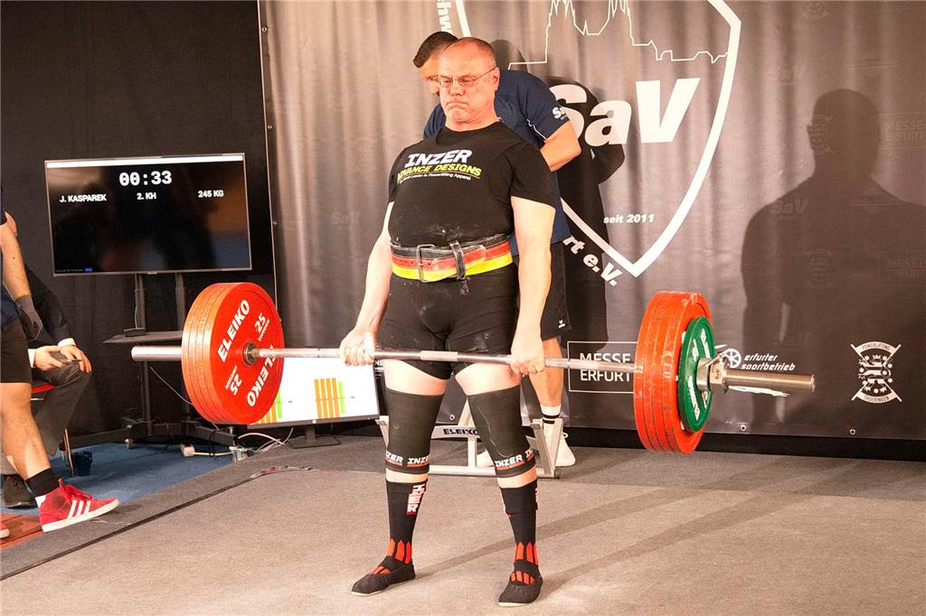 Beim Kreuzheben schaffte Jörg Kasparek 245 Kilo.