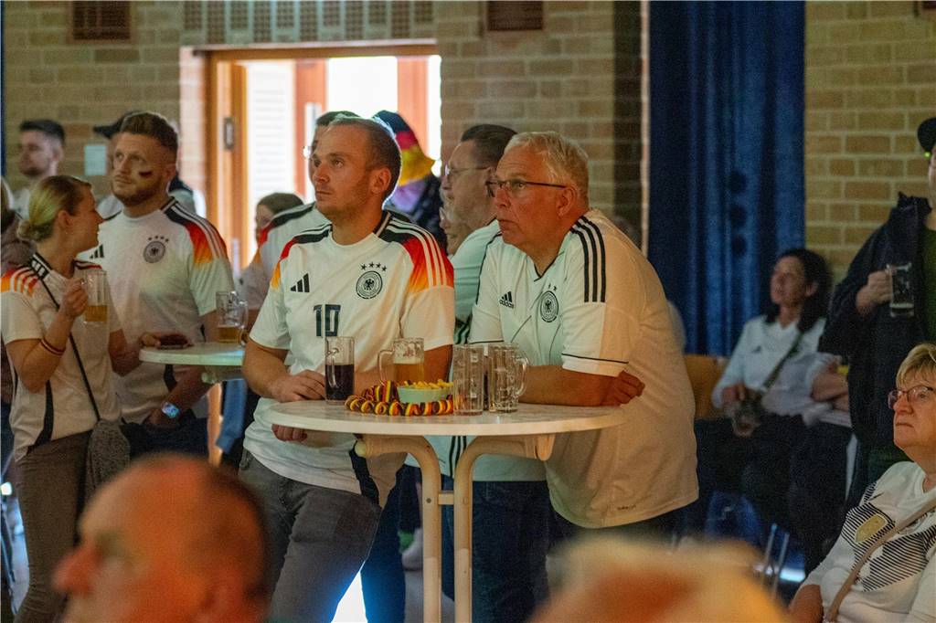 Beim Public Viewing in Selm hofften die Fußball-Fans auf einen Sieg der deutschen Mannschaft.