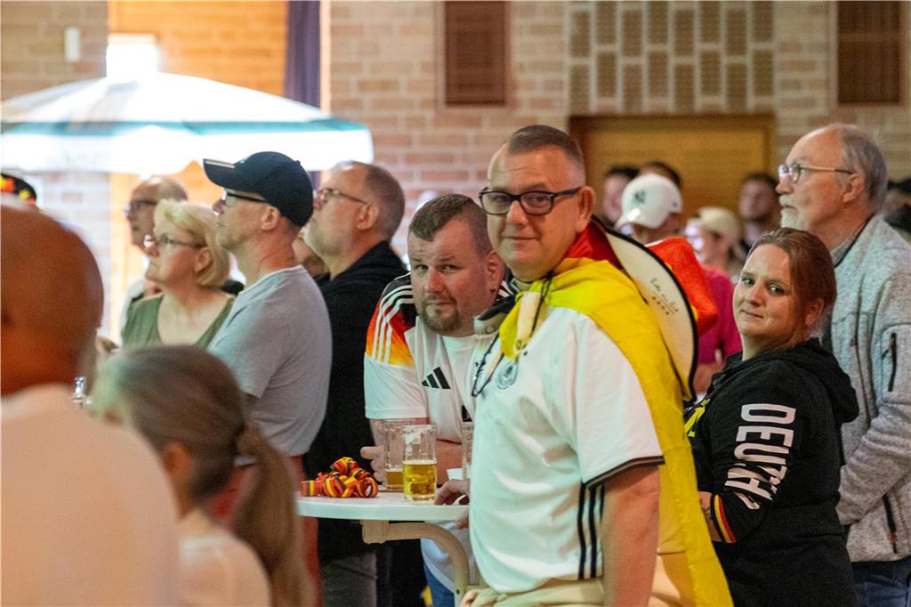 Beim Public Viewing in Selm hofften die Fußball-Fans auf einen Sieg der deutschen Mannschaft.