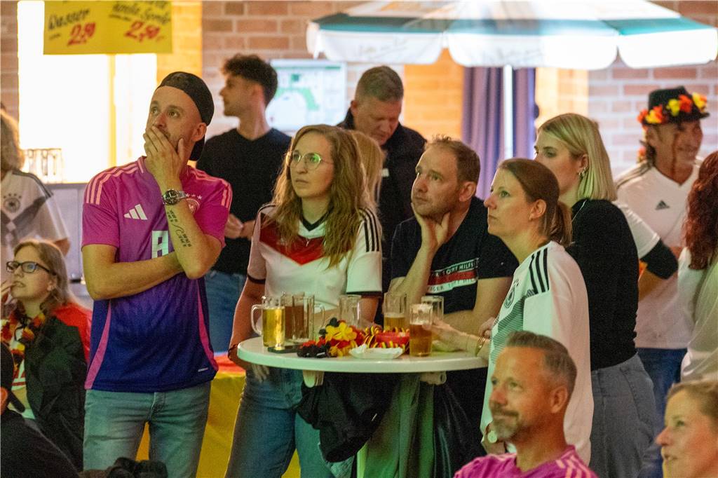 Beim Public Viewing in Selm hofften die Fußball-Fans auf einen Sieg der deutschen Mannschaft.