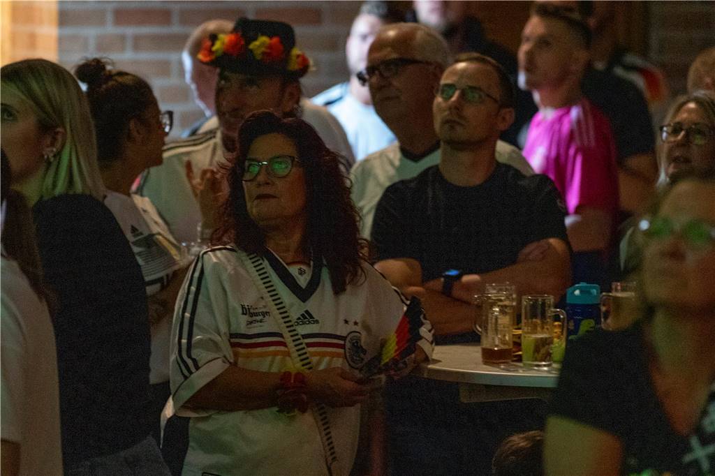 Beim Public Viewing in Selm hofften die Fußball-Fans auf einen Sieg der deutschen Mannschaft.