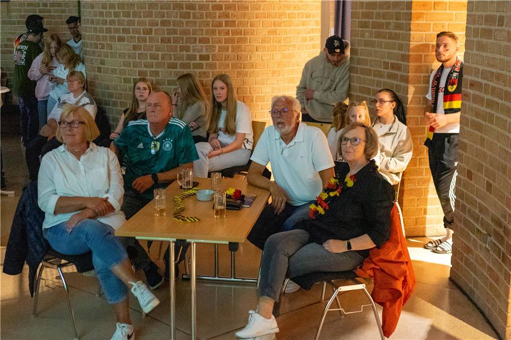 Beim Public Viewing in Selm hofften die Fußball-Fans auf einen Sieg der deutschen Mannschaft.