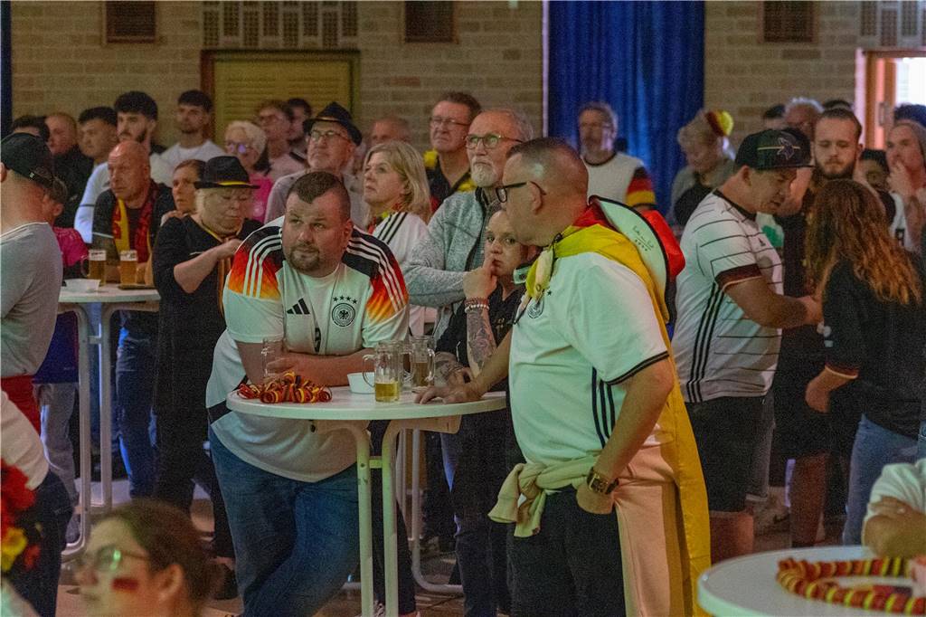 Beim Public Viewing in Selm hofften die Fußball-Fans auf einen Sieg der deutschen Mannschaft.