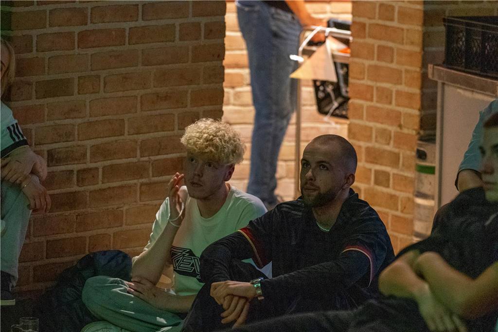 Beim Public Viewing in Selm hofften die Fußball-Fans auf einen Sieg der deutschen Mannschaft.