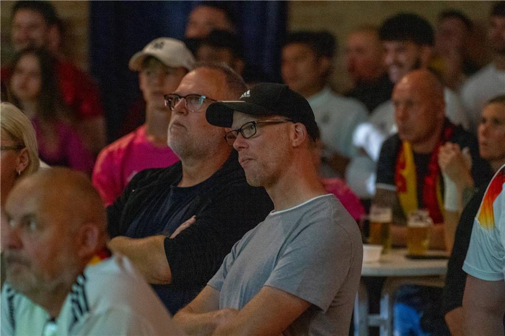 Beim Public Viewing in Selm hofften die Fußball-Fans auf einen Sieg der deutschen Mannschaft.