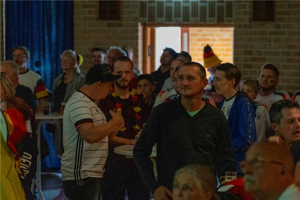 Beim Public Viewing in Selm hofften die Fußball-Fans auf einen Sieg der deutschen Mannschaft.
