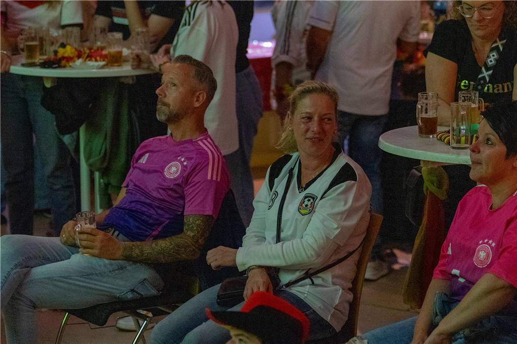 Beim Public Viewing in Selm hofften die Fußball-Fans auf einen Sieg der deutschen Mannschaft.