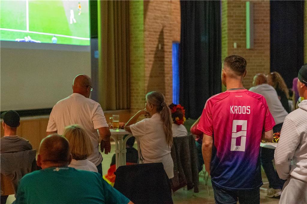 Beim Public Viewing in Selm hofften die Fußball-Fans auf einen Sieg der deutschen Mannschaft.