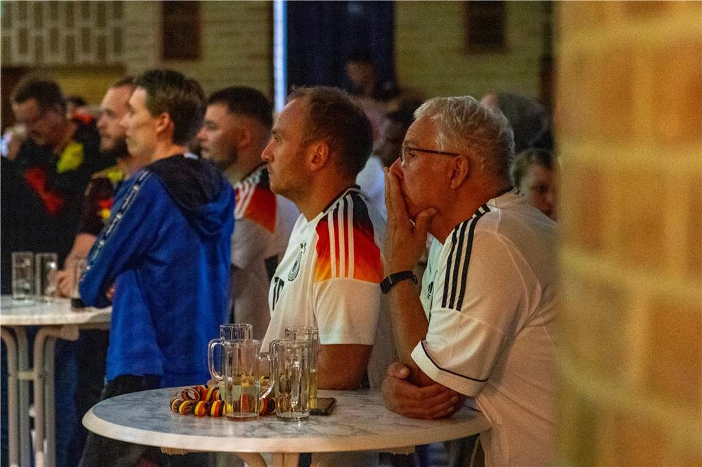Beim Public Viewing in Selm hofften die Fußball-Fans auf einen Sieg der deutschen Mannschaft.