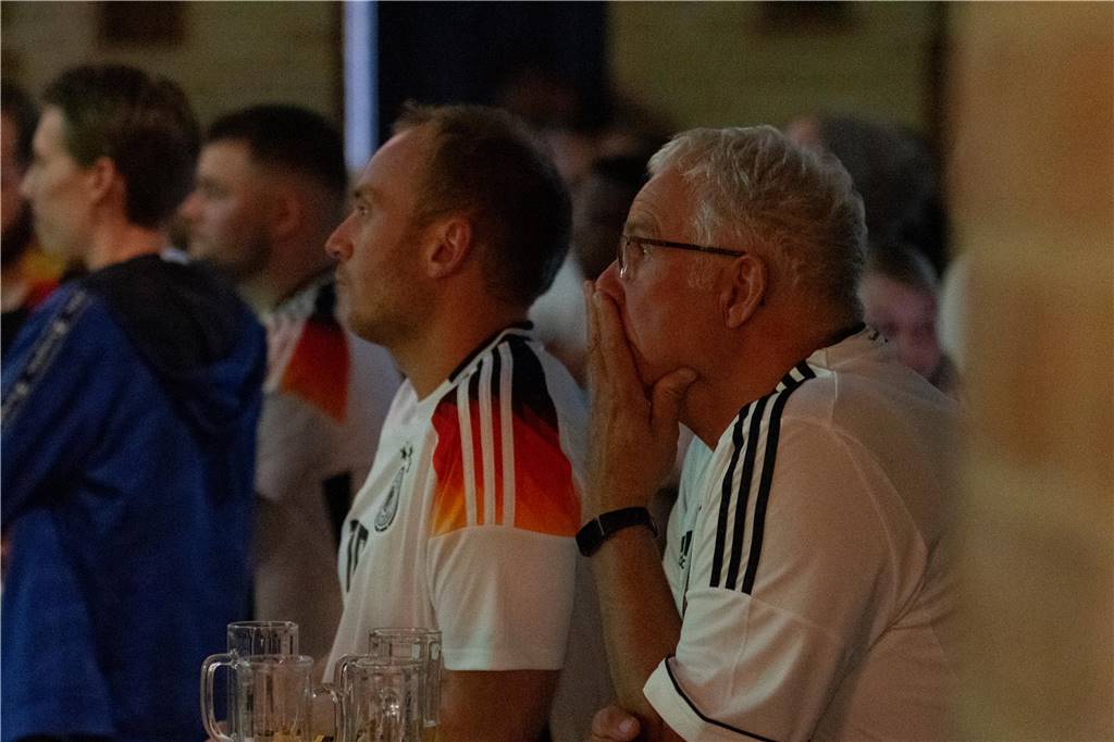 Beim Public Viewing in Selm hofften die Fußball-Fans auf einen Sieg der deutschen Mannschaft.