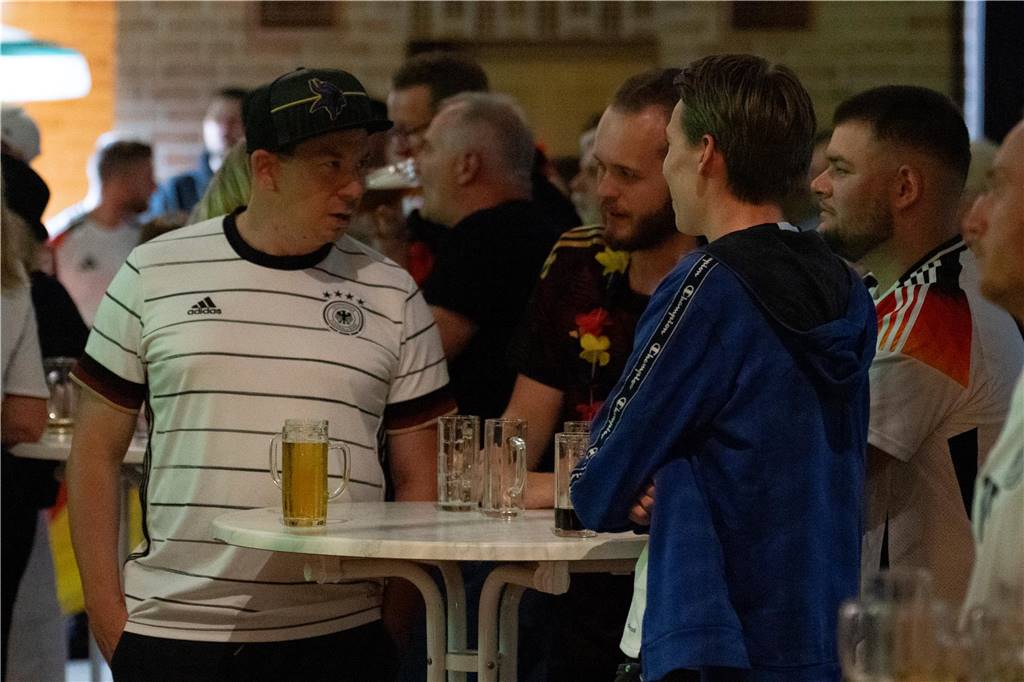 Beim Public Viewing in Selm hofften die Fußball-Fans auf einen Sieg der deutschen Mannschaft.