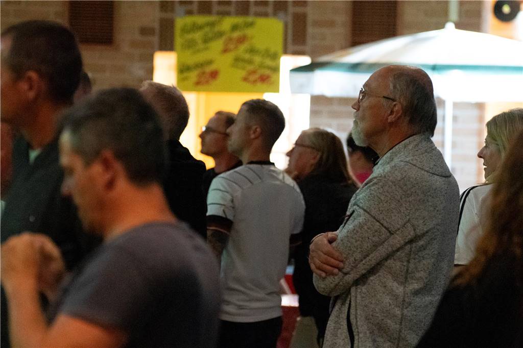 Beim Public Viewing in Selm hofften die Fußball-Fans auf einen Sieg der deutschen Mannschaft.