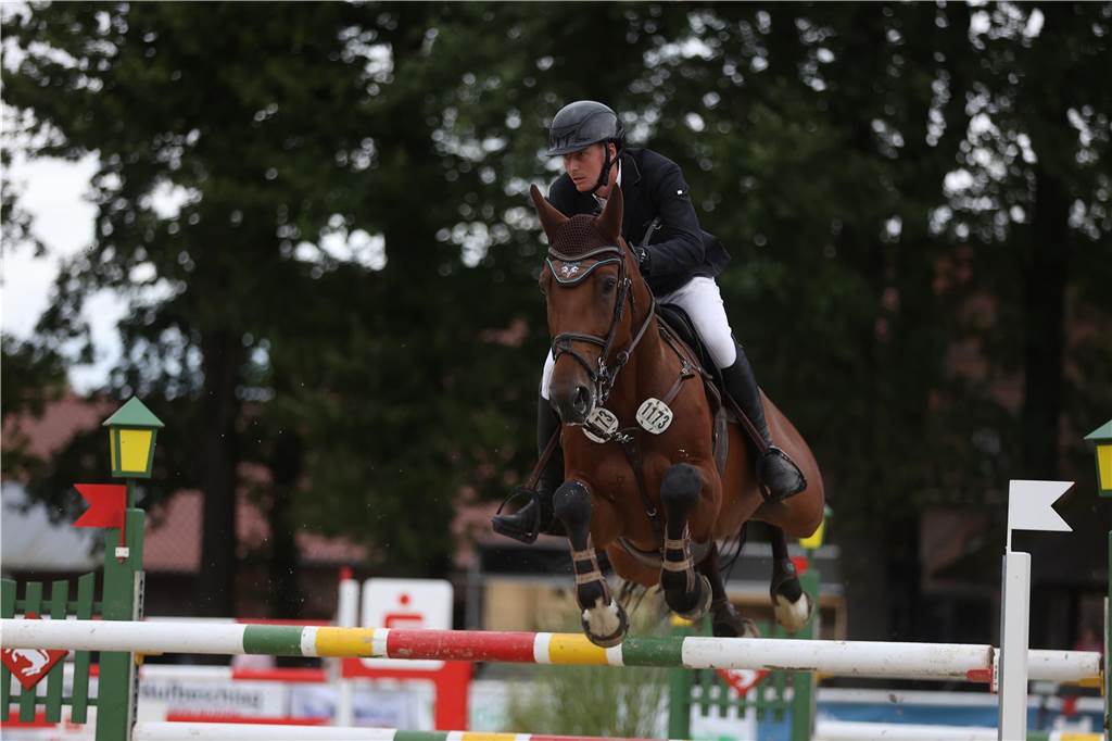 Beim S*-Springen am Freitag und M*-Springen am Samstag stellten auch viele Lokalmatadoren wie Silvia und Lutz Gripshöver, Stephan Schwert (alle RFV St. Georg Werne), Niklas Braun, Rainer Peter (beide ZRFV Lützow Selm-Bork-Olfen), Frieda Heinrich und Marie Ligges (beide RFV von Nagel Herbern) ihr Können unter Beweis.