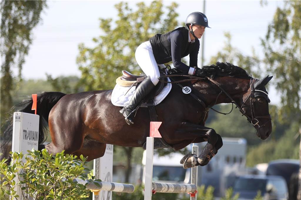 Beim S*-Springen am Freitag und M*-Springen am Samstag stellten auch viele Lokalmatadoren wie Silvia und Lutz Gripshöver, Stephan Schwert (alle RFV St. Georg Werne), Niklas Braun, Rainer Peter (beide ZRFV Lützow Selm-Bork-Olfen), Frieda Heinrich und Marie Ligges (beide RFV von Nagel Herbern) ihr Können unter Beweis.