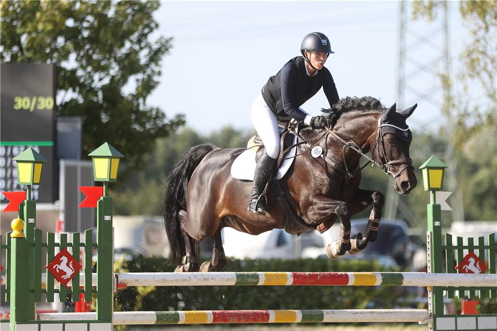 Beim S*-Springen am Freitag und M*-Springen am Samstag stellten auch viele Lokalmatadoren wie Silvia und Lutz Gripshöver, Stephan Schwert (alle RFV St. Georg Werne), Niklas Braun, Rainer Peter (beide ZRFV Lützow Selm-Bork-Olfen), Frieda Heinrich und Marie Ligges (beide RFV von Nagel Herbern) ihr Können unter Beweis.