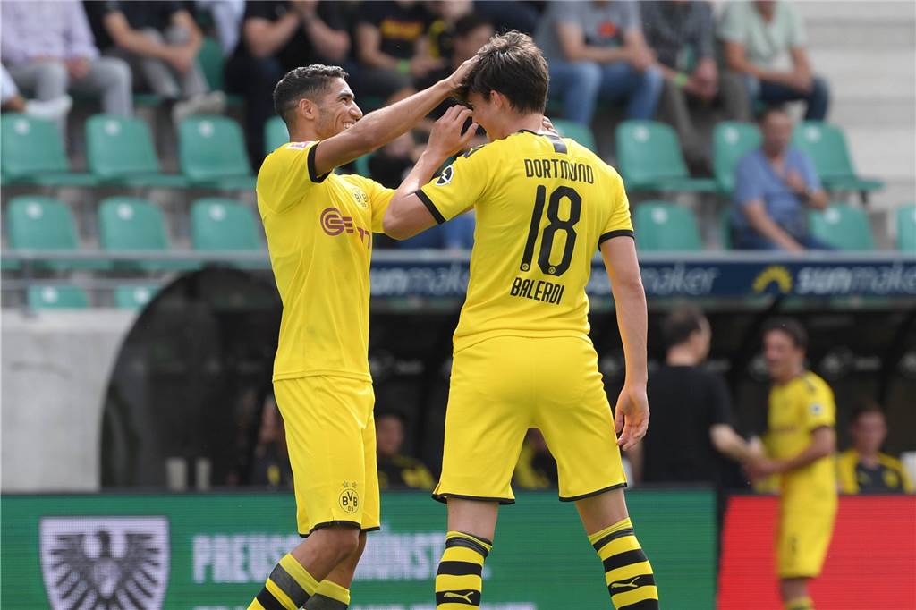 Leonardo Balerdi - Starke Vorbereitung und Regeländerung helfen dem Argentinier beim BVB Beim Testspiel in Münster erzielte Leonardo Balerdi das Tor zum 1:0.
