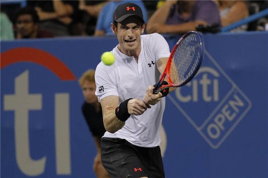 Murray erringt ersten Hartplatz-Sieg seit über einem Jahr Beim Turnier in Washington setzt sich Andy Murray gegen Mackenzie McDonald durch. Foto: Carolyn Kaster/aP