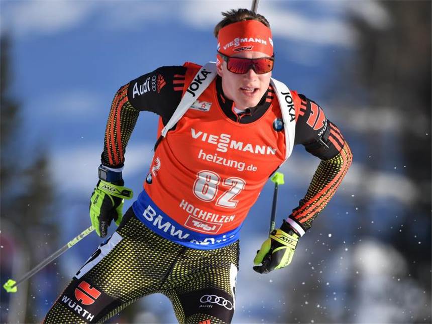 Biathlon-WM: Alle verfolgen Doll - Dahlmeier jagt Koukalova Benedikt Doll geht nach seinem Sieg im Sprint ganz locker ins Verfolgungsrennen. Foto: Martin Schutt