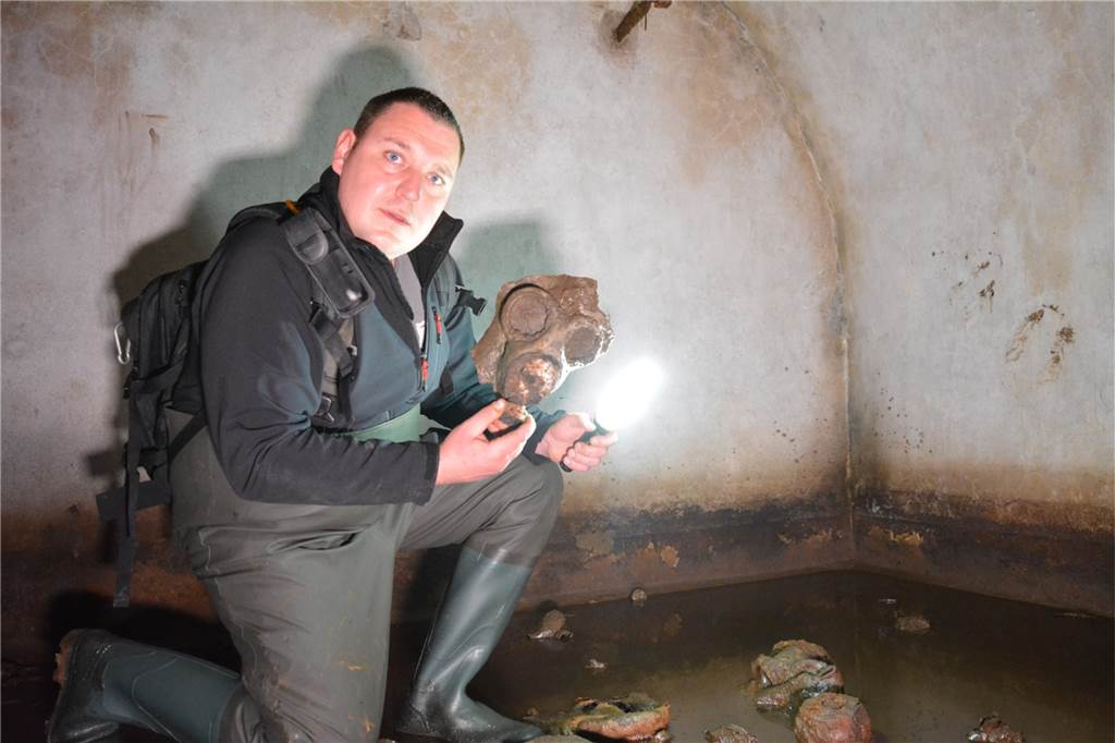 Im Luftschutzbunker: Castrop-Rauxeler Benjamin Sowade besucht „verlorene Orte“ Benjamin Sowade war schon mehrfach im Gasmaskenbunker 2.0.