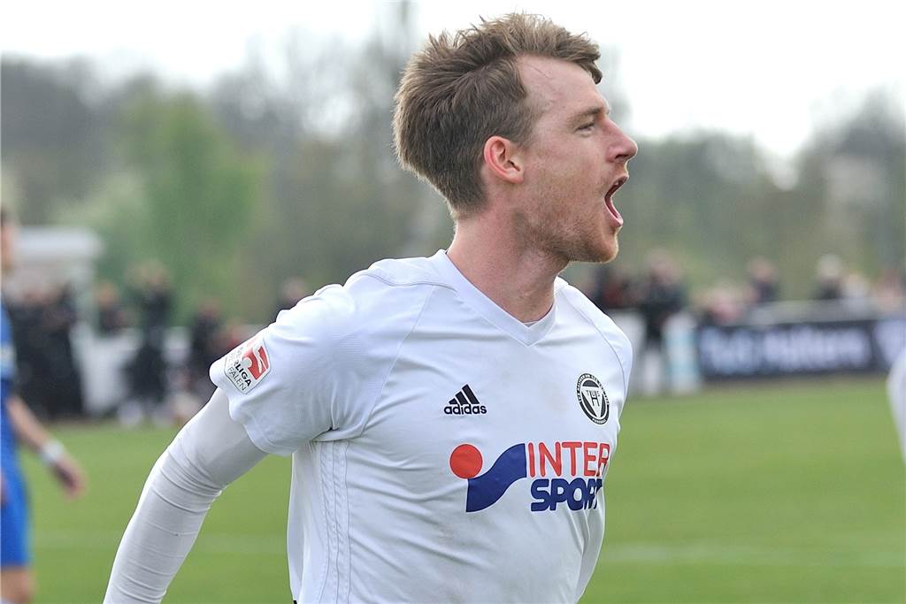 Zurück in die Heimat: Jannis Scheuch und Bennet Eickhoff verlassen den TuS Haltern Bennet Eickhoff jubelt in der kommenden Saison bei Rot-Weiß Ahlen.