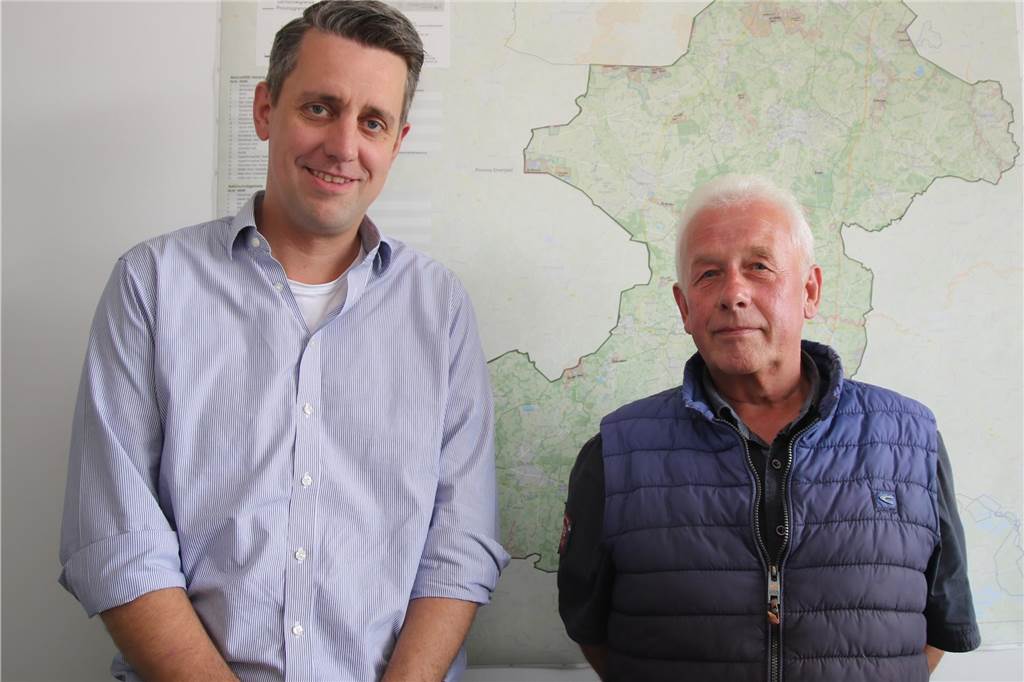 Bernd Garvert vom Kreis (l.) und Heinz Wesseler aus Ahaus-Ottenstein 
