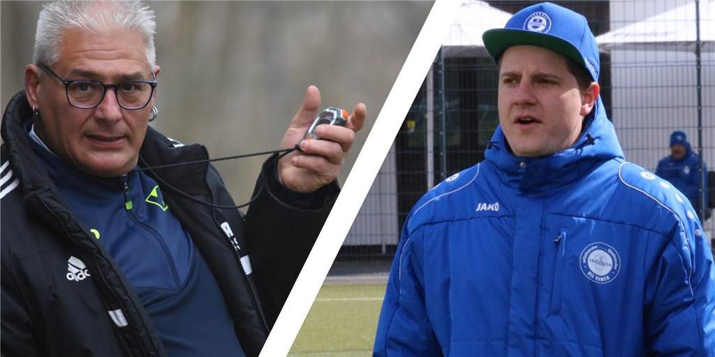 Brisantes Derby vor dem Aufstiegsspiel: Ausgerechnet VfL Kamens Reserve trifft auf den Kamener SC Bernd Schimanski und der Meister Kamener SC spielen am letzten Spieltag beim VfL Kamen II von Alexander Hennig (r.) vor. Ein Spiel, in dem es für die Heimelf noch um alles geht. Doch nicht nur deshalb steckt Brisanz in der Partie am letzten Spieltag.