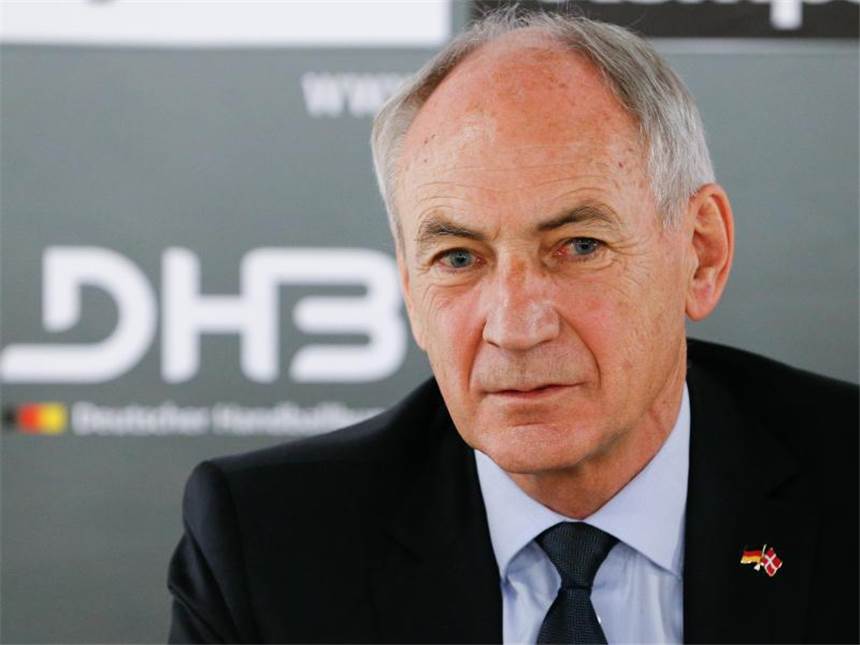 Handballbund gelassen wegen Insolvenz des Hauptsponsors Bernhard Bauer ist wegen der Insolvenz des Hauptsponsors nicht beunruhigt. Foto: Axel Heimken