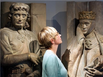 Berühmt ist der Naumburger Dom vor allem auch wegen seiner Stifterfiguren. Foto: Peter Endig