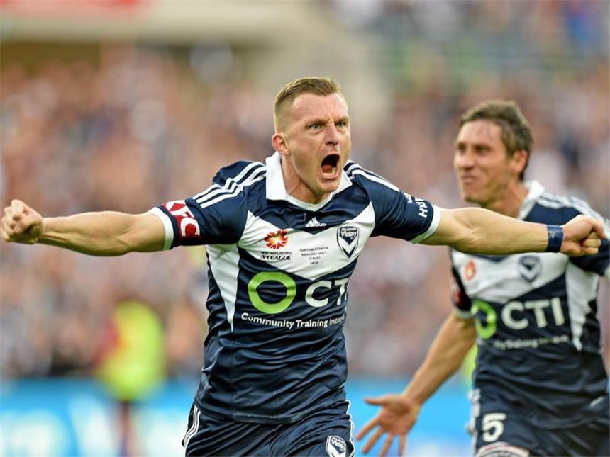 Melbourne Victory ist australischer Meister Besart Berisha schoss Melbourne Victory zur australischen Meisterschaft. Foto: Joe Castro