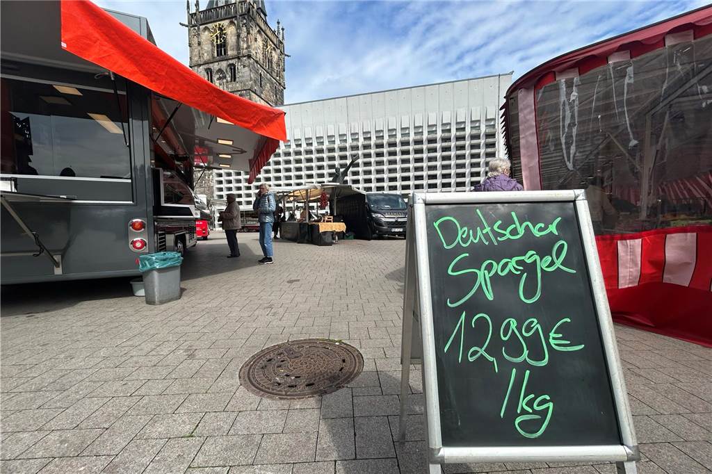 So verändert sich der Wochenmarkt in Ahaus Besonders viel Besuch war auf dem Ahauser Wochenmarkt am Mittwochvormittag (23. April) nicht anzutreffen.