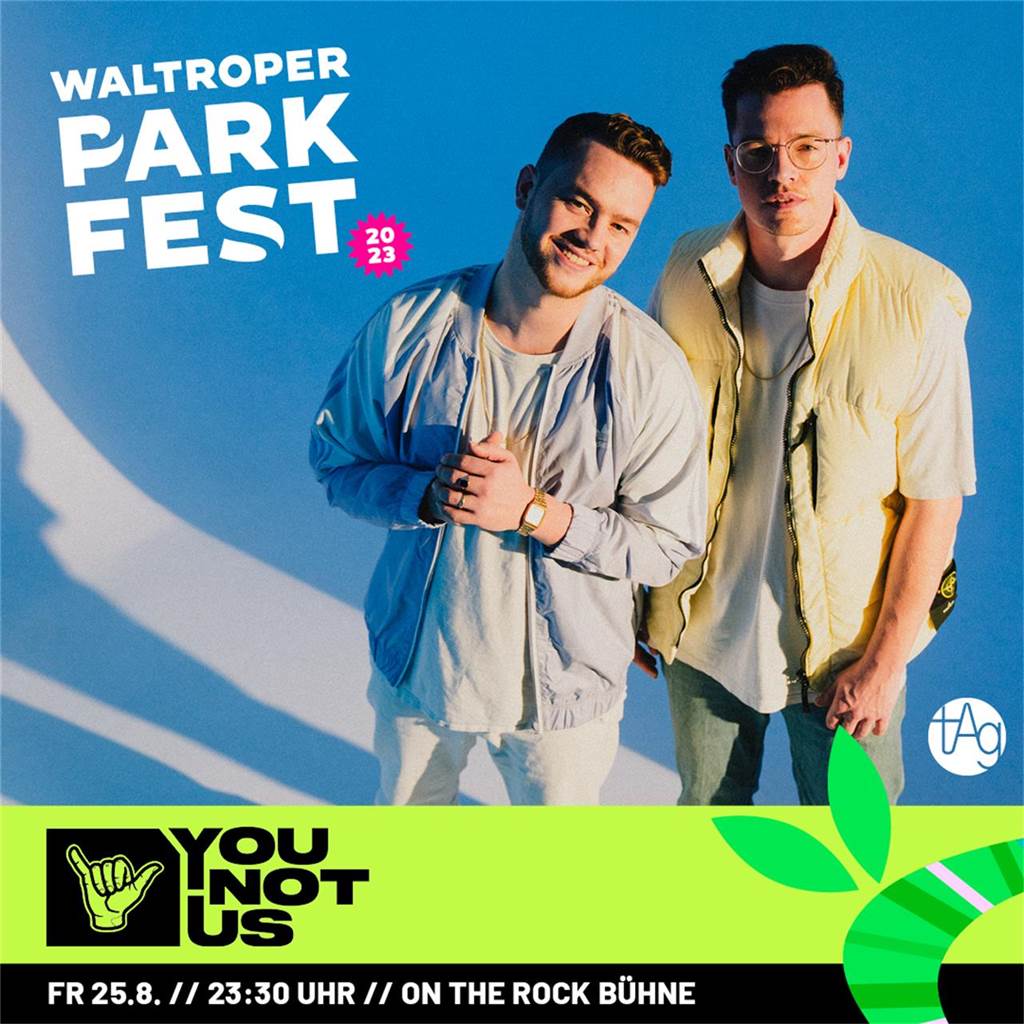 Plakat Waltroper Parkfest 2023 mit Younotus