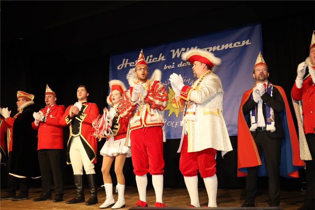 Beste Laune herrschte bei der Damensitzung in Olfen.