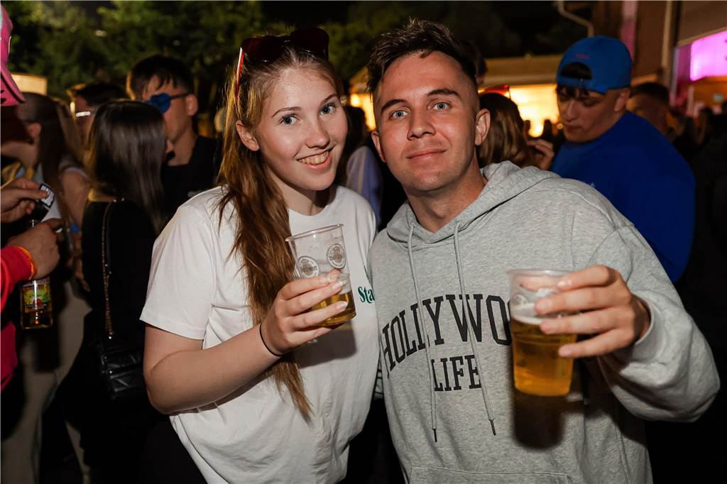 Beste Stimmung herrschte beim Sommerfest der Landjugend Kirchhellen am Abend vor Fronleichnam auf dem Hof Janinhoff.