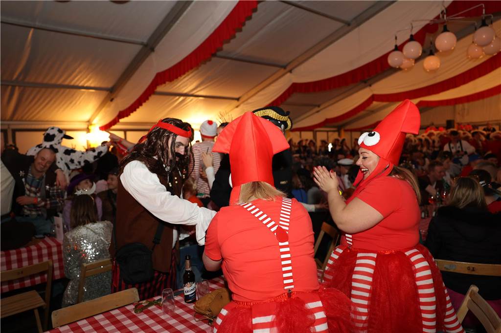 Beste Stimmung, Tänze, Party: Beim Großen Prinzenball am Sonntag (19. Februar) im Zelt an der Stadthalle ging es hoch her.