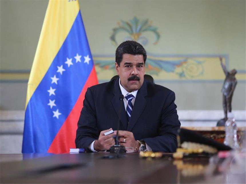 Betriebe, die dem Streikaufruf der Opposition folgen, würden verstaatlicht, sagt Präsident Maduro. Foto: Miraflores Press/dpa