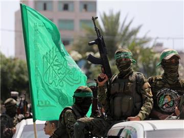 Bewaffnete Anhänger der Hamas im Juli in Gaza-Stadt. Foto: Mohammed Asad/APA Images
