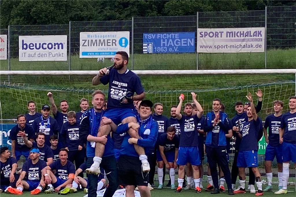 Bezirksliga-Relegation, Spiel 2: TSV Fichte Hagen - VfB Kirchhellen 1:6 (1:1); Kirchhellen damit aufgestiegen.