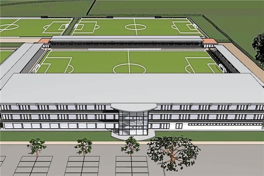 So entsteht der Kindergarten im Fußballstadion So entsteht der Kindergarten im Fußballstadion