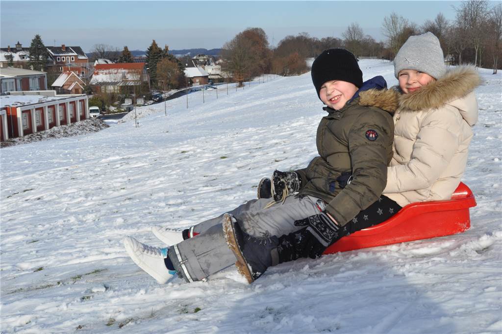 Wenn eine Stadt in Schnee getaucht ist: Das Winterwetter in Olfen