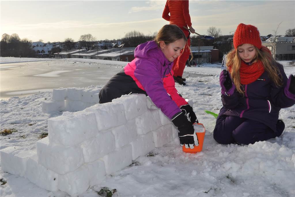 Wenn eine Stadt in Schnee getaucht ist: Das Winterwetter in Olfen
